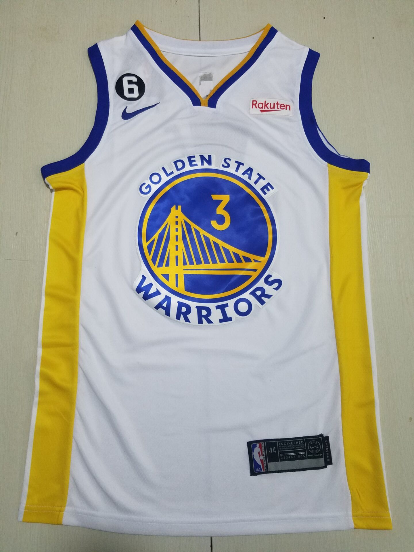 Men Golden State Warriors #3 Poole White Nike 2022 NBA Jersey